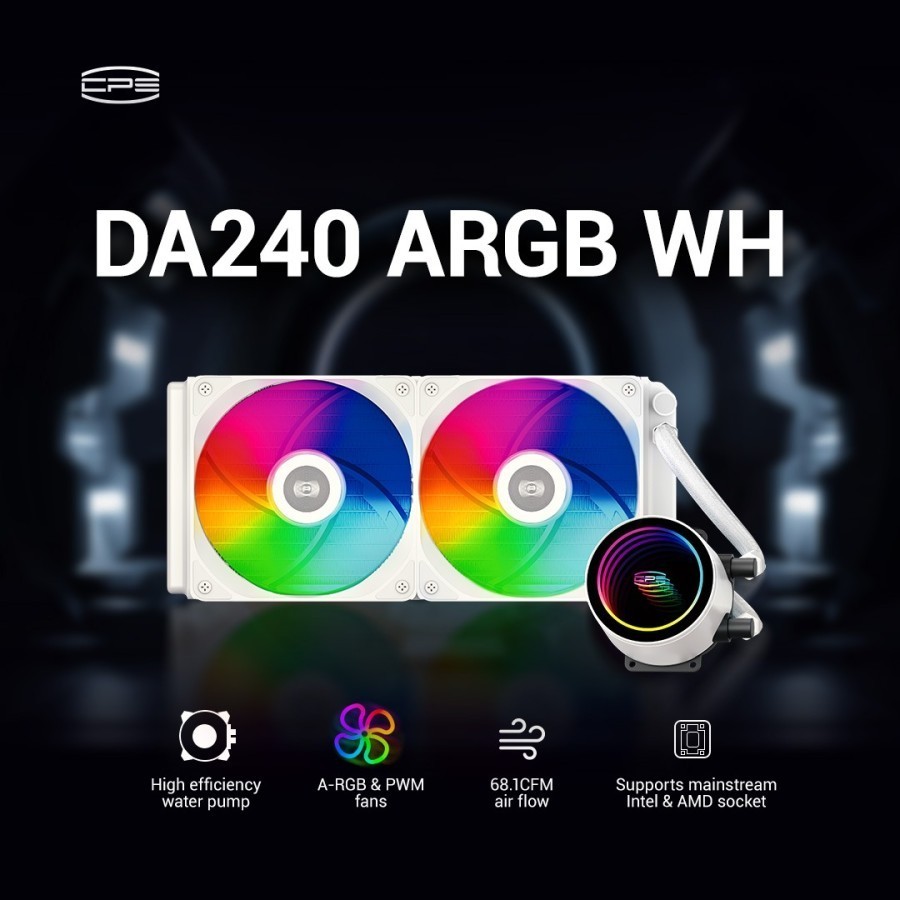 Jual PCCOOLER GI-DA240 ARGB - LIQUID CPU COOLER 240mm | Shopee Indonesia
