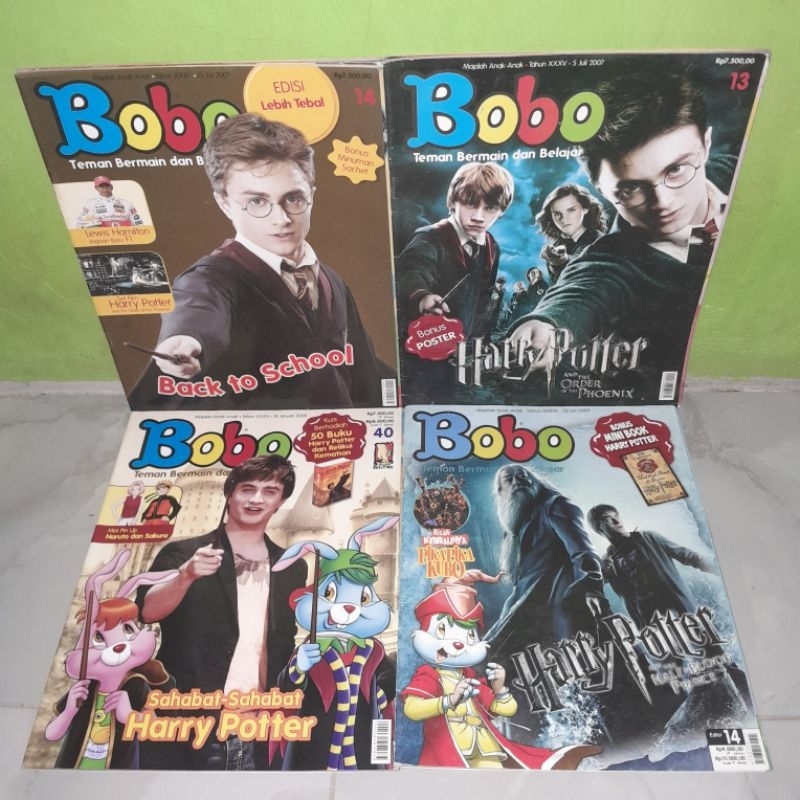 Jual ORIGINAL BEKAS PRELOVE MAJALAH BOBO EDISI HARRY POTTER - BUKU ANAK ...