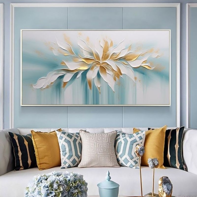 Jual lukisan bunga modern ukuran 120x70 cm. | Shopee Indonesia