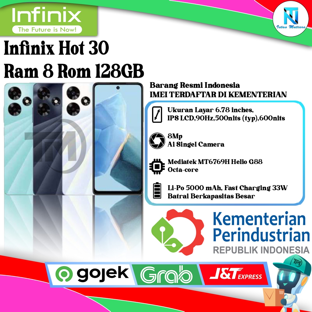 Jual Infinix Hot 30 Ram 8/128GB | Ram 8/256GB | Shopee Indonesia