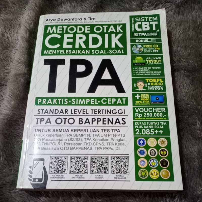 Jual metode otak cerdik menyelesaikan soal soal tpa praktis simpel