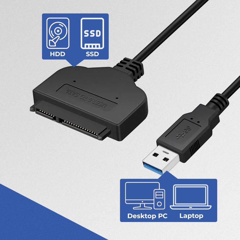 Jual USB 3.0 to SATA HDD SSD Adaptor - 4071-1097 | Shopee Indonesia
