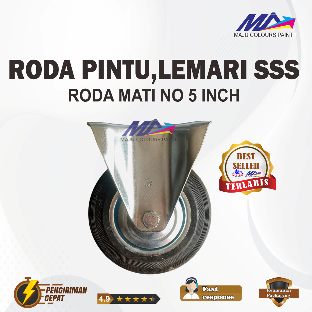 Jual Roda Troli Mati Inci Rubber Roda Etalase Lemari Bulat Karet Kursi Inch Shopee