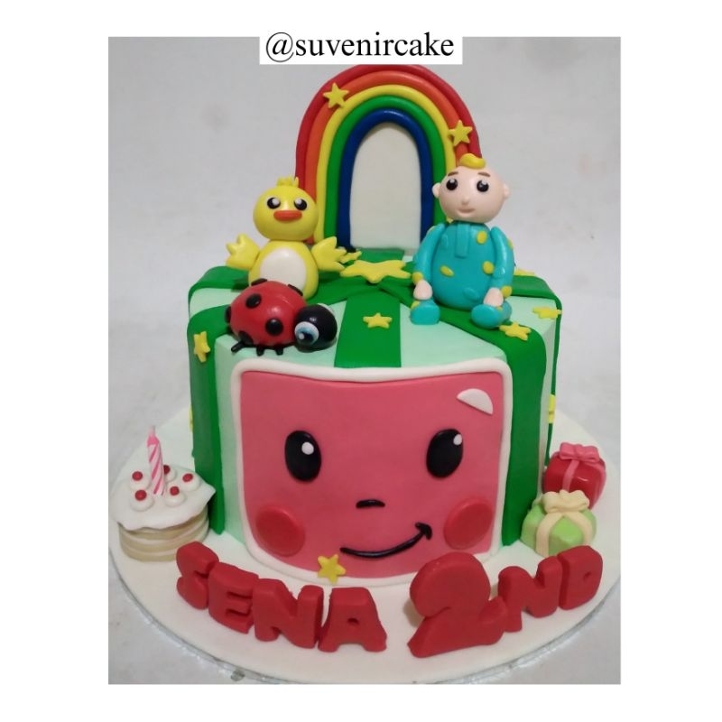 Jual cake cocomelon/cocomelon cake/kue ulang tahun cocomelon/kue ultah ...