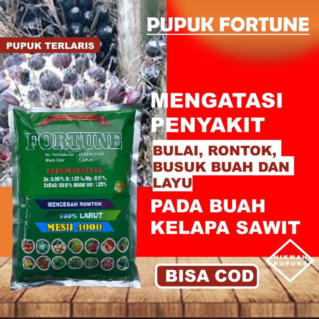 Jual Pupuk Fortune Isi Kg Mengobati Sawit Busuk Sebelum Waktunya