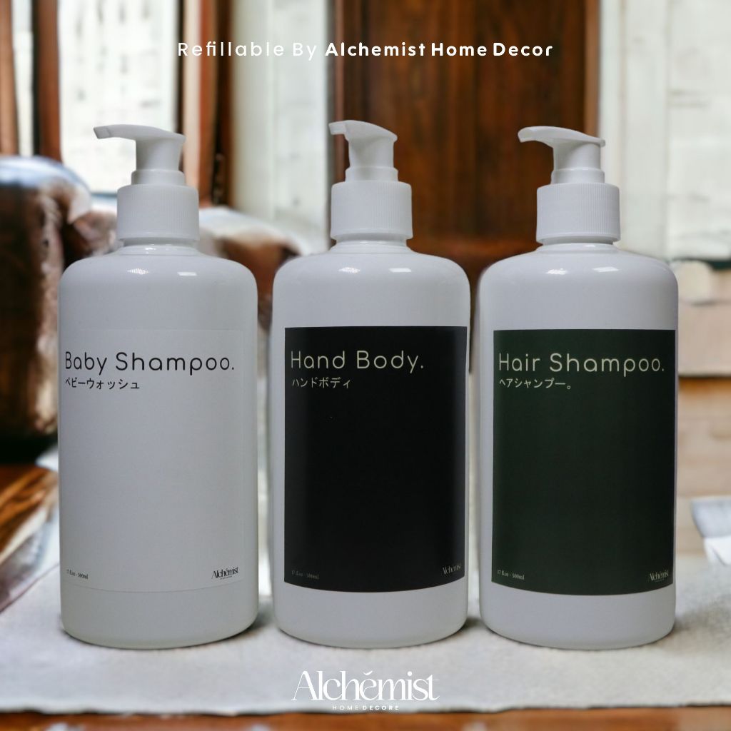 Jual BOTOL TEMPAT ISI SABUN BODY WASH CONDITIONER 500ML PUMP / REFIL ...