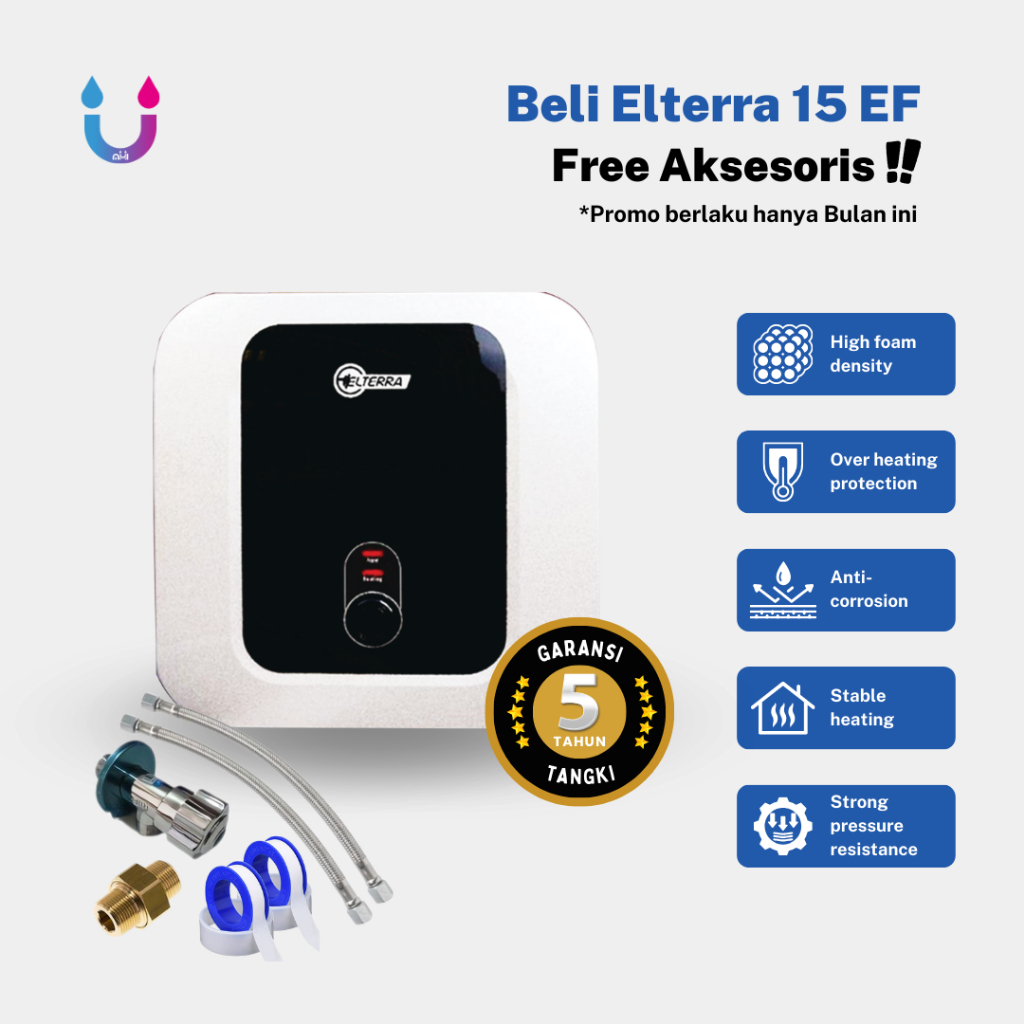 Jual Elterra Water Heater Listrik 10 Liter Ef 15l Ef 350 Watt Pemanas Air Kamar Mandi Listrik 7402