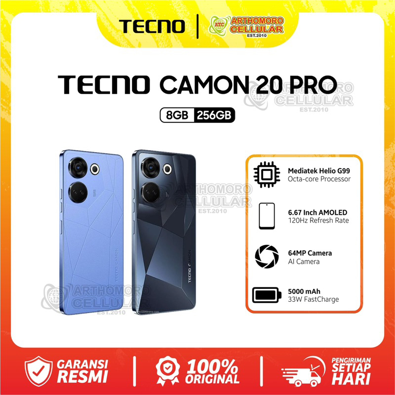 Jual TECNO CAMON 20 PRO (8/256) - GARANSI RESMI | Shopee Indonesia