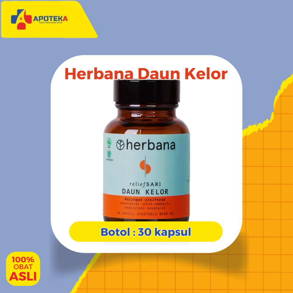 Jual Herbana Relief Sari Daun Kelor 30 Kapsul Shopee Indonesia