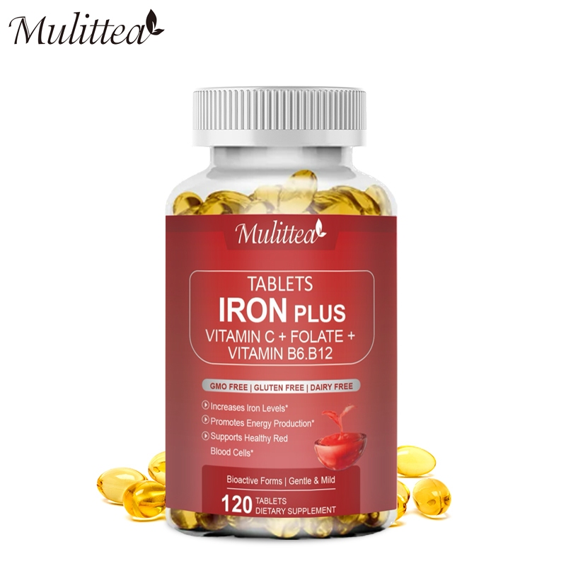 Jual Mulittea Iron Tablets Carbonyl Iron 68mg with Vitamin C 250Mg and