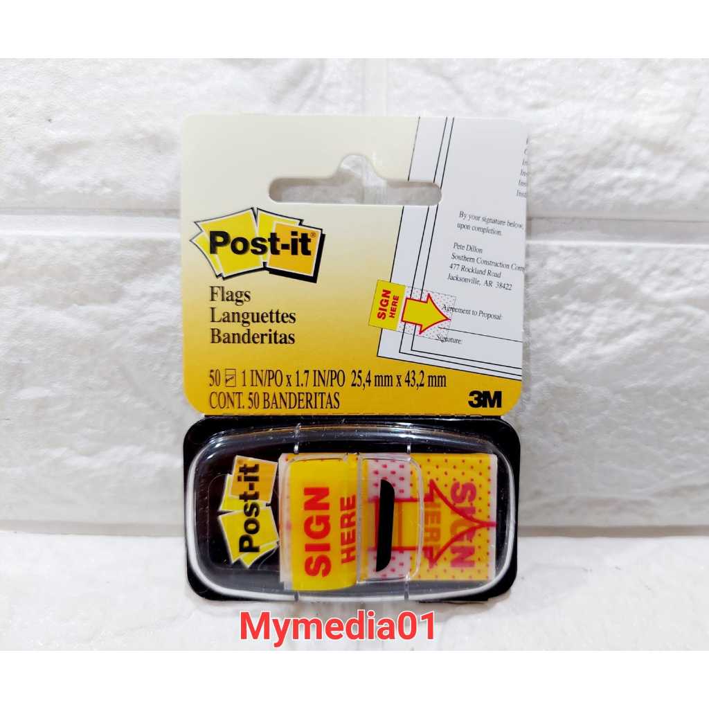 Jual kertas post it sign here 680 9 termurah shopee indonesia