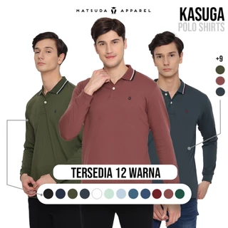 Matsuda Kaos Polo Shirt Lengan Panjang Pria Kerah Kasuga