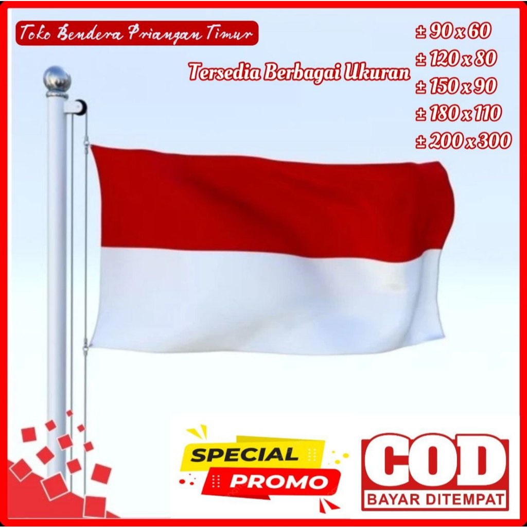 Jual Bendera Merah Putih Bendera Indonesia Bahan Satin Peles Premium Murah Mewah Terbaik