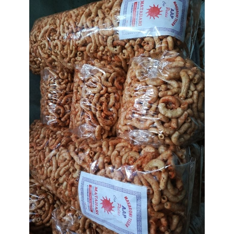 Jual MAKARONI RASA PEDAS 1KG REAL PICT ASLI CIREBON | Shopee Indonesia