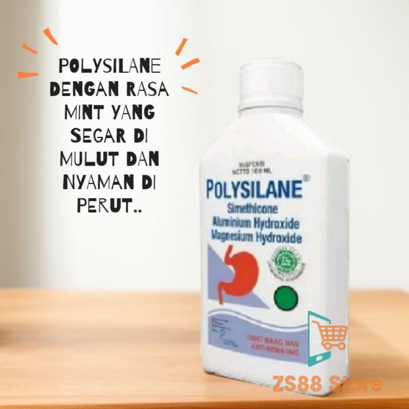 Jual POLYSILANE Sirup Rasa Mint @ 100mL&180mL | Shopee Indonesia
