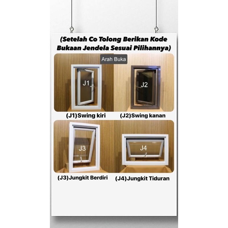 Jual Jendela Alumunium - 70X40 CM Alumunium Window Minimalist Bisa ...