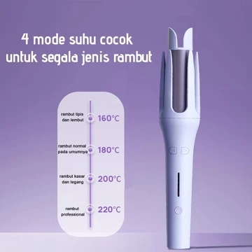 Automatic Hair Curler Catok Keriting Otomatis 32Mm Ceramic Ion Rd2118