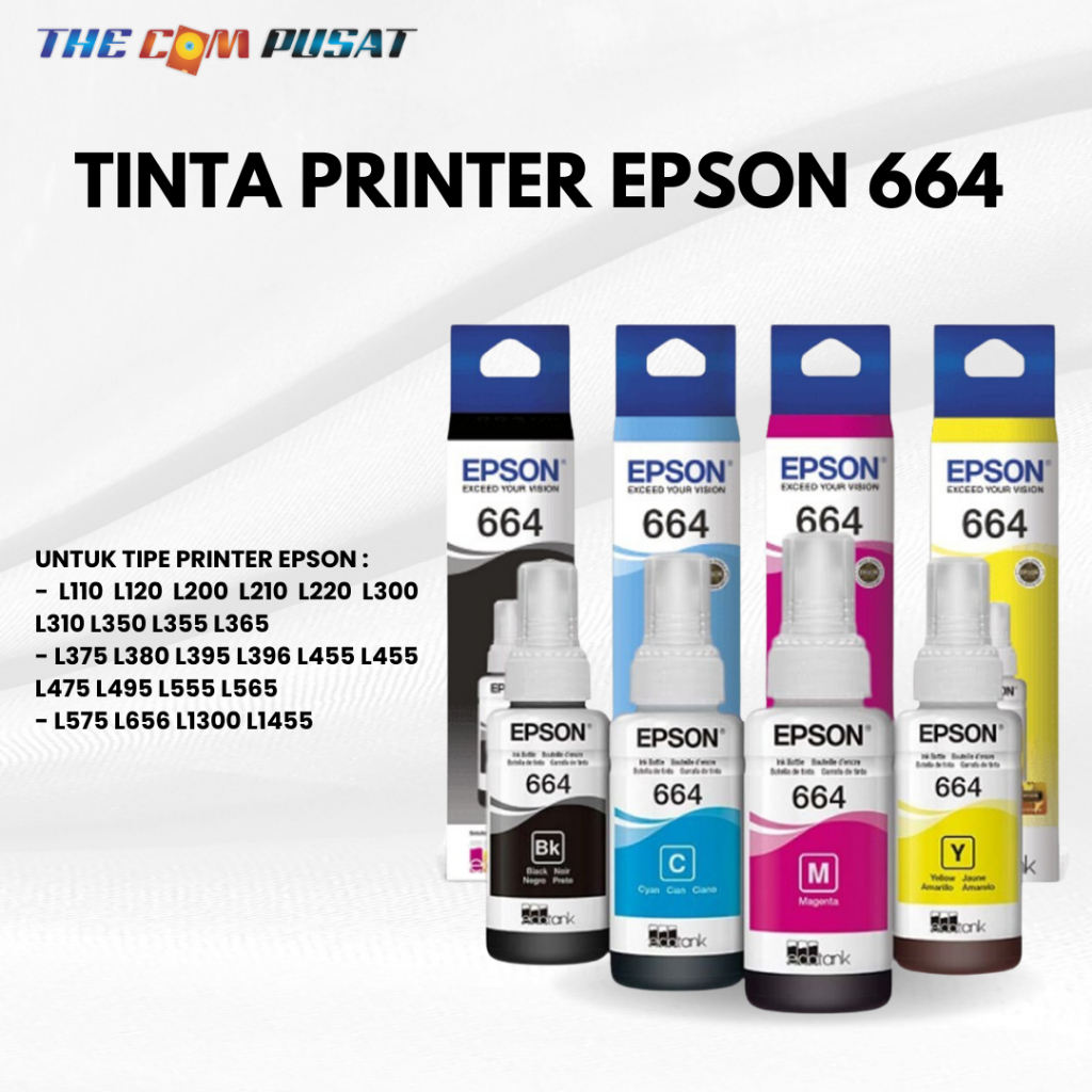 Jual Tinta Epson 664 Original Refill Ink For L110, L120, L210 | Shopee ...