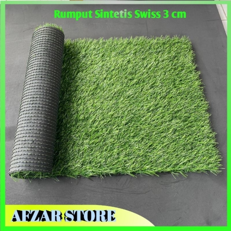 Jual Promo.. Karpet Rumput Sintetis Swiss 3 cm Ukuran 500 cm x 100 cm ...