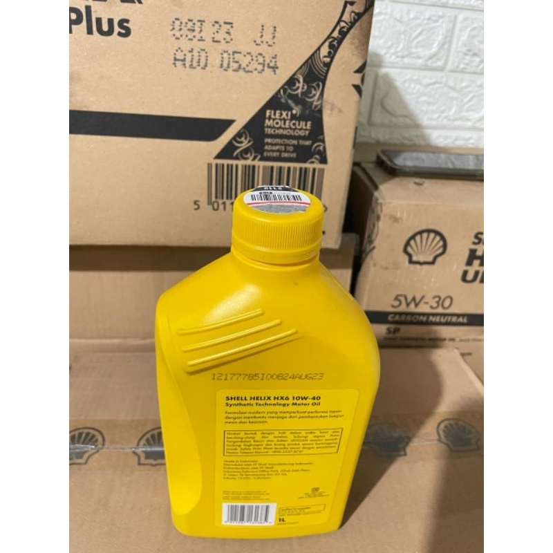 Jual Oli Mesin Shell helix HX6 1 Liter 10W-40 Ukuran 1 Liter Original ...