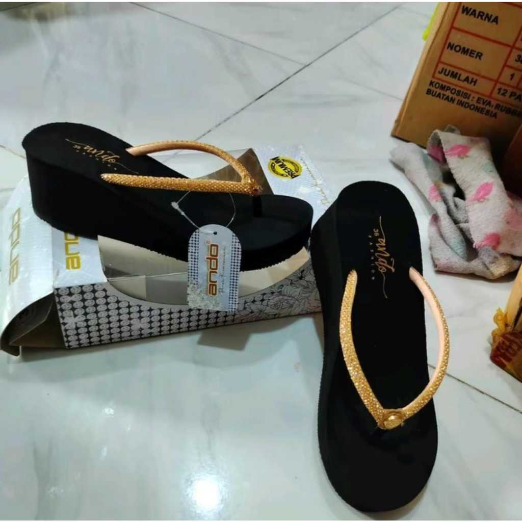 Jual WEDGES ANDO MODEL JOICE 02 BLINK TERBARU!!! MEWAH DAN ELEGAN
