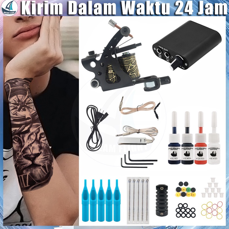 Jual ART D53W MESIN TARO FULL SET ALAT TATTO TATTOO MACHINE TATTOO KIT ...