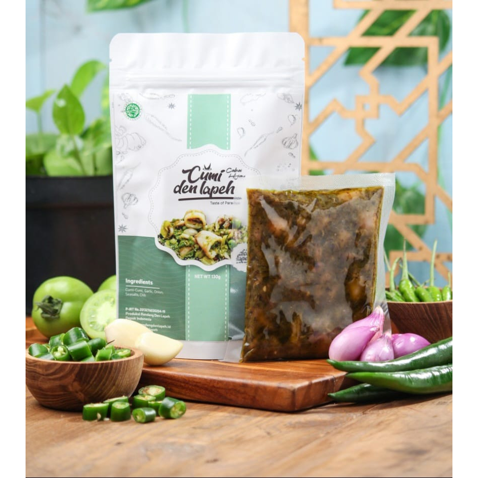 Jual Rendang Den Lapeh - Cumi Cabai Hijau Lauk Praktis Siap Saji ...
