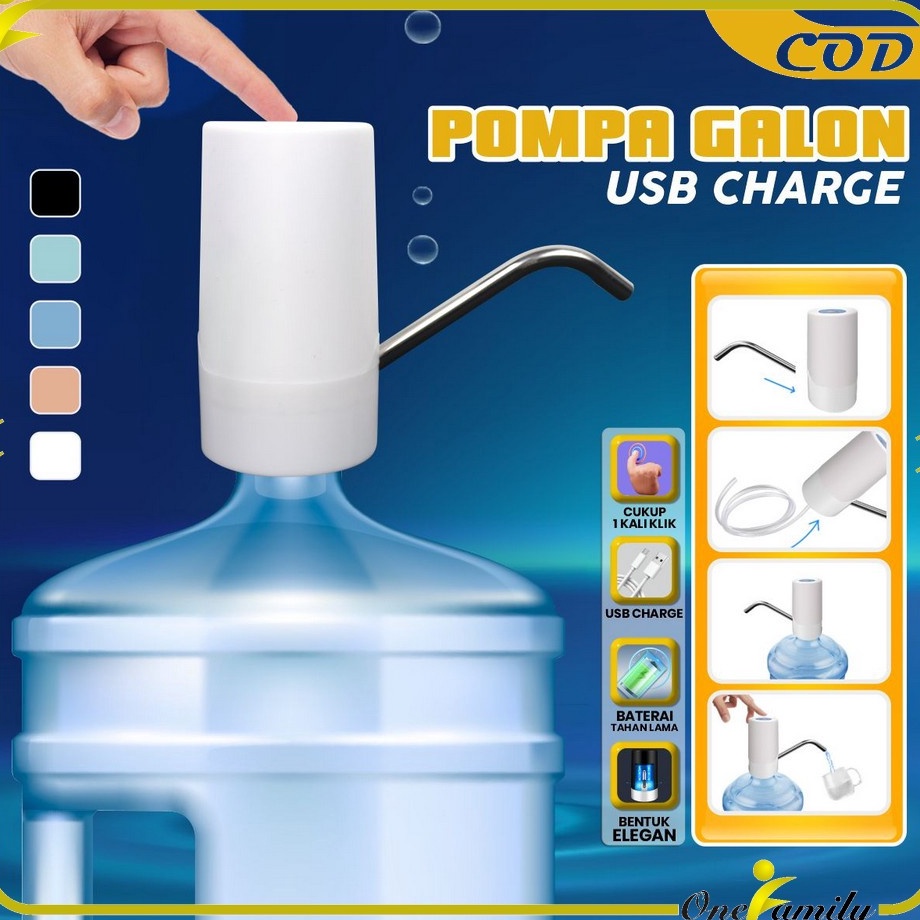 Jual Harga Diskon ONEC739 Pompa Galon Automatic Elektrik Charge Usb