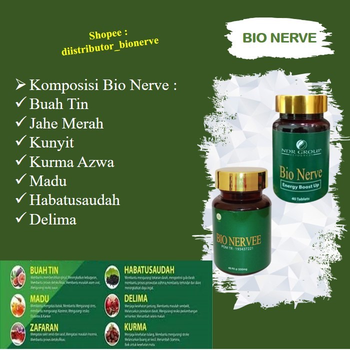Jual Bio Herbal Nerve Nervee 100% Original Bpom Indonesia - Obat Sakit ...