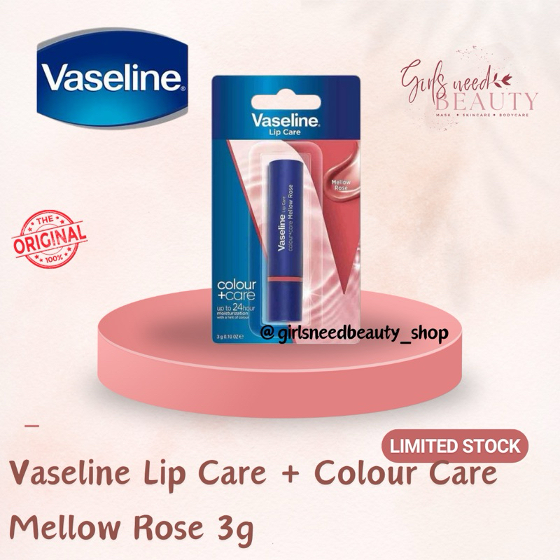 Jual [READY STOCK] SIAP KIRIM Vaseline Lip Care Color + Care 3g Mellow ...