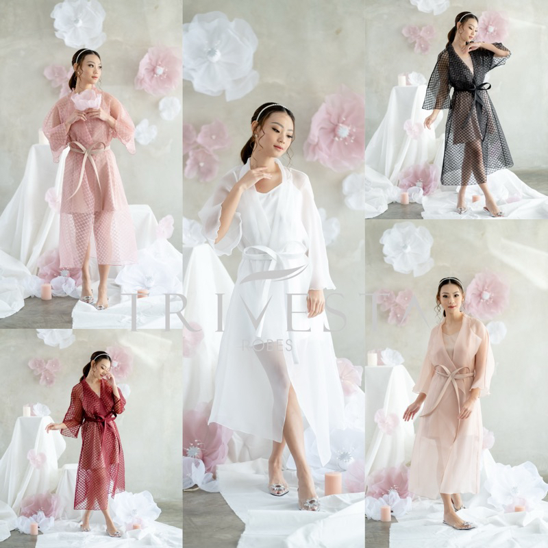 Jual Trivesta Robes - Alma Robe with Inner - Fae Collection- Kimono ...