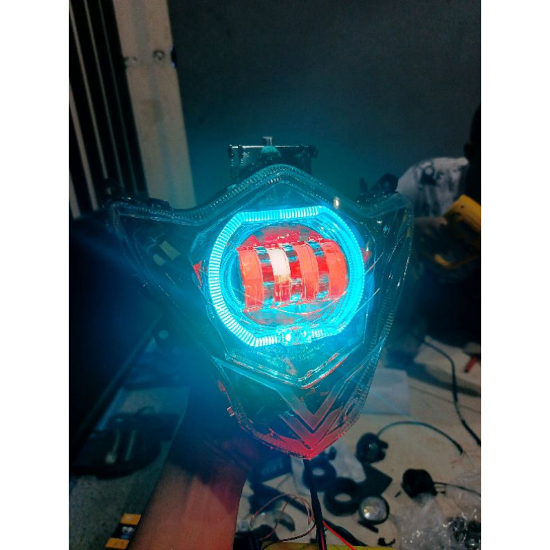 Jual LAMPU DEPAN SATRI FU150 FACELITE 2014 BILED 4LENSA | Shopee Indonesia