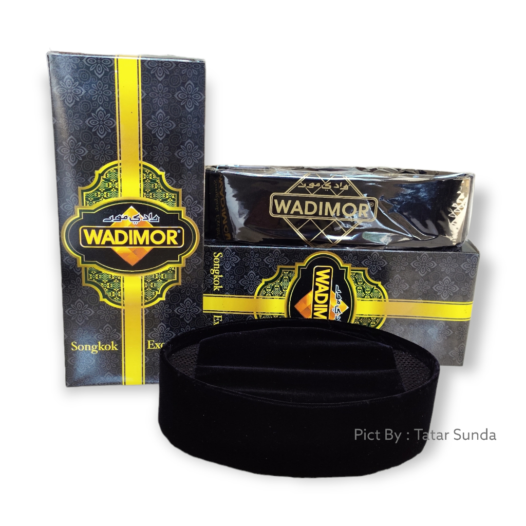Peci Kupiah Songkok Hitam Ceper Tinggi 6 7 8 Cm Wadimor Original