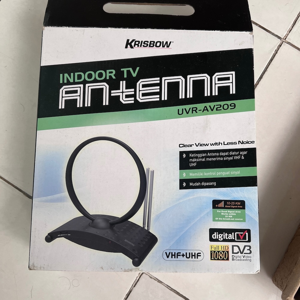 Jual Ace Krisbow Antena Tv Indoor UvrAv209 [HARGA NET] Shopee