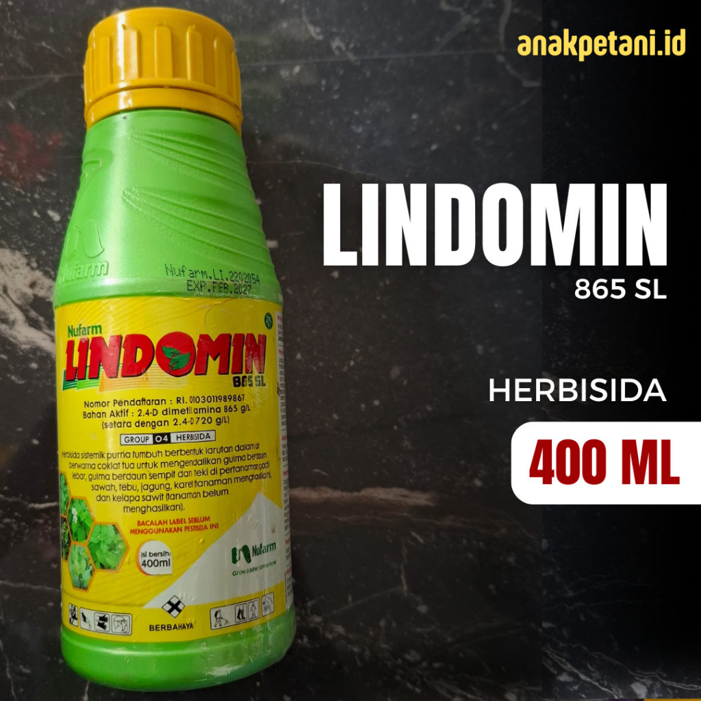 Jual LINDOMIN 865SL KEMASAN ISI 400 ML | HERBISIDA INSEKTISIDA OBAT ...