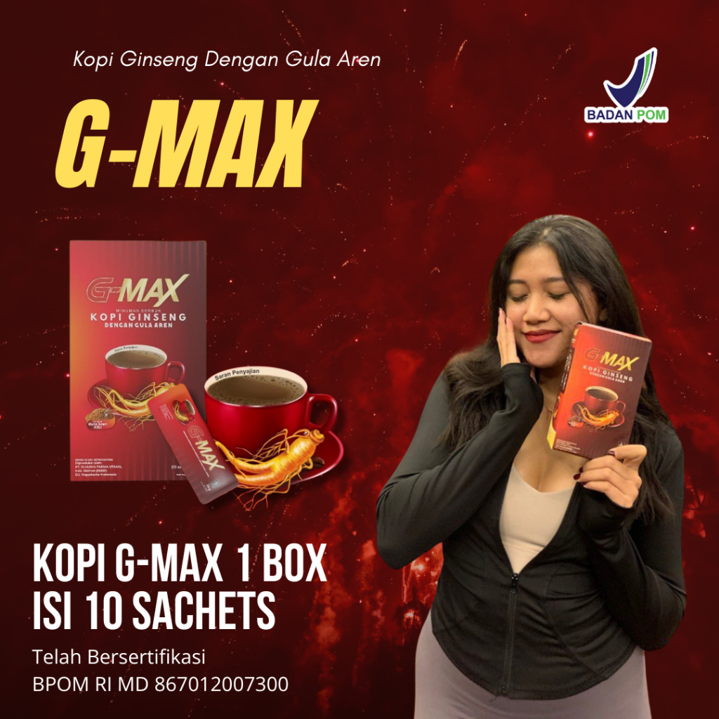 Jual Kopi G Max Original G Max Kopi Ginseng Privasi Aman Kopi Gmax Box Isi Sachets