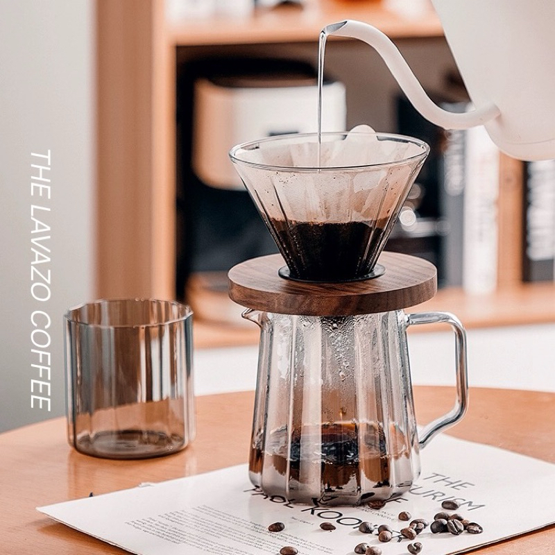 Jual CONCAVE PATTERN V60 Glass Dripper Server | Alat Seduh Kopi V60 ...
