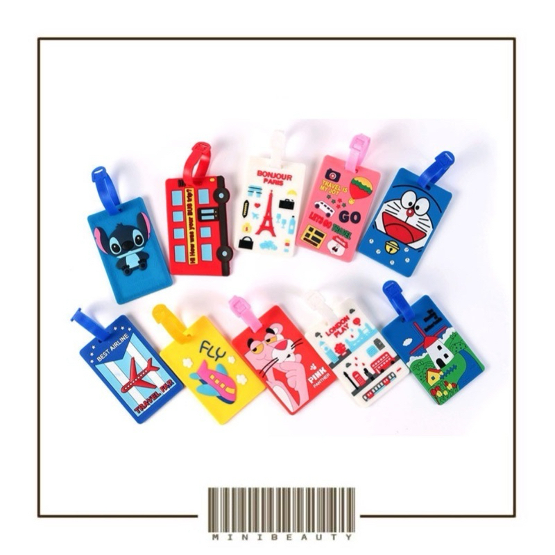 Jual gantungan koper name Tag motif lucu bahan silikon luggage tag ...