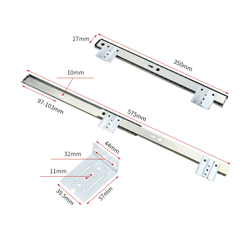 Jual 1set Rel Keyboard Tray 27mm Rel Tempat Keyboard Rel Laci Keyboard