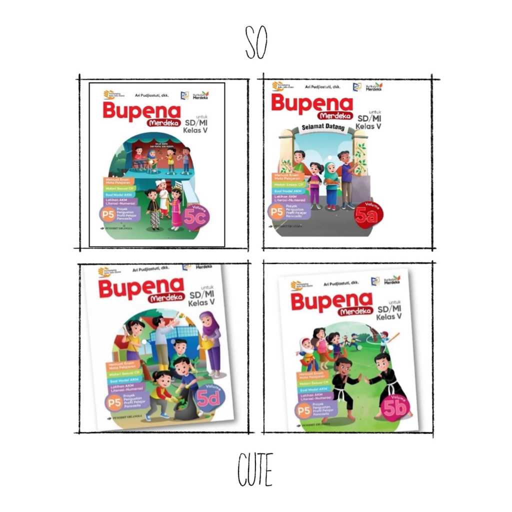 Jual bupena merdeka 5a 5b 5c 5d sd kurikulum merdeka erlangga | Shopee ...