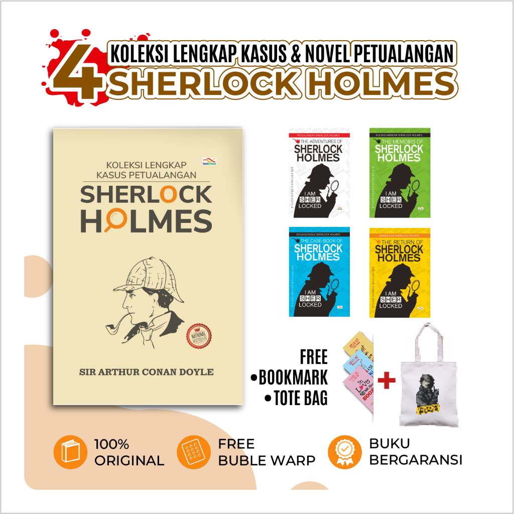 Jual Super Sale Koleksi Lengkap Kasus Petualangan Sherlock Holmes Versi ...