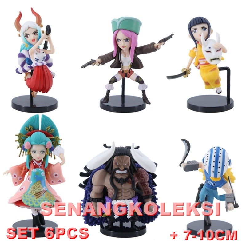 Jual Figure One Piece Kaido Yamato Kozuki Hiyori Izo Killer isi 6pcs ...