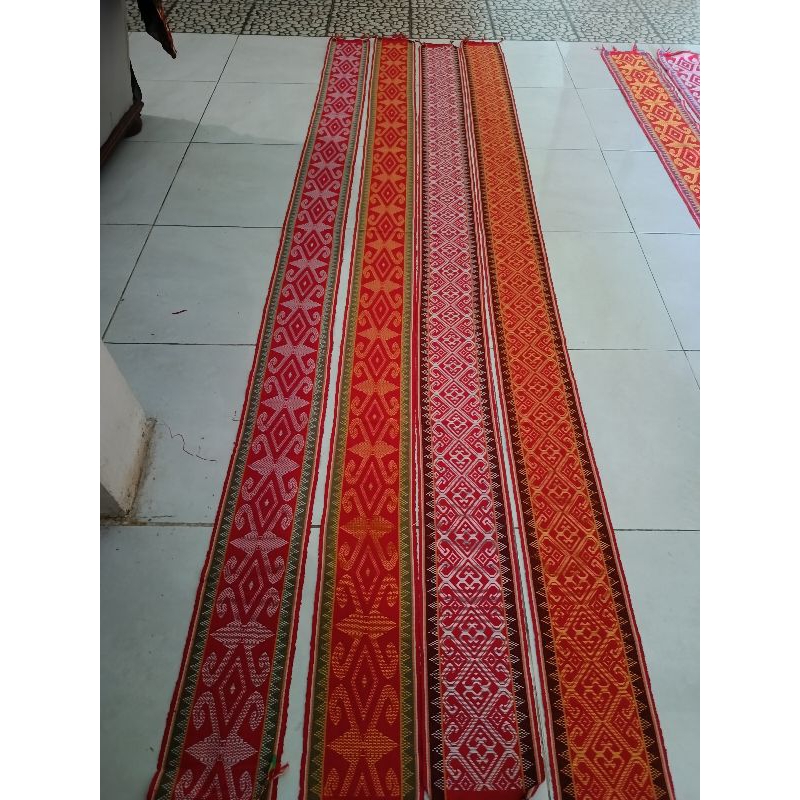 Jual kain selendang sidan kain pua kumbu selendang panjang kain Dayak ...