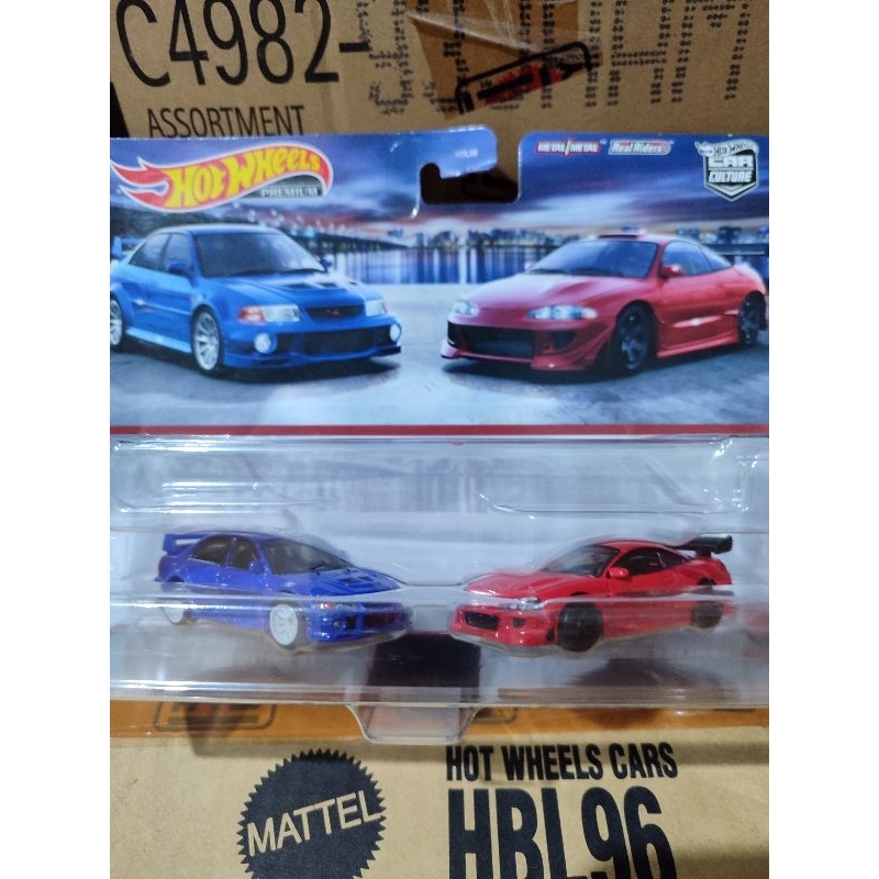 Jual Hot Wheels Premium 2 Pack Mitsubishi Lancer & Mistsubishi Eclipse 