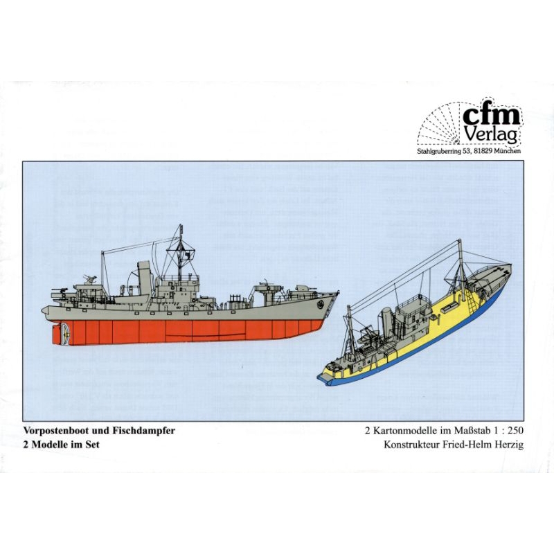 Jual Lembaran pola papercraft kapal memancing skala 1:250 (SM-C4 ...