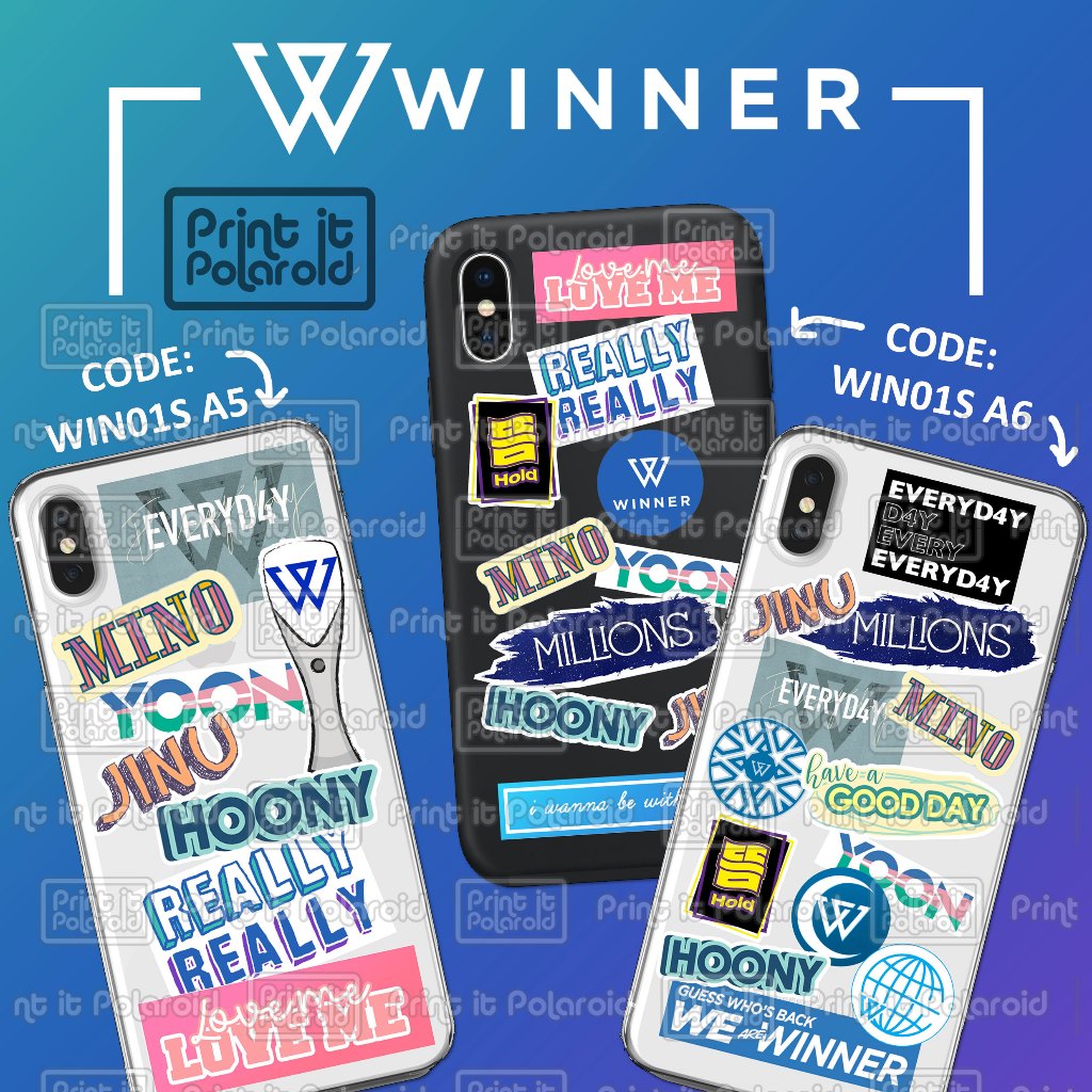Jual STIKER Winner Boyfie foto casing hp tablet laptop buku diy photo ...