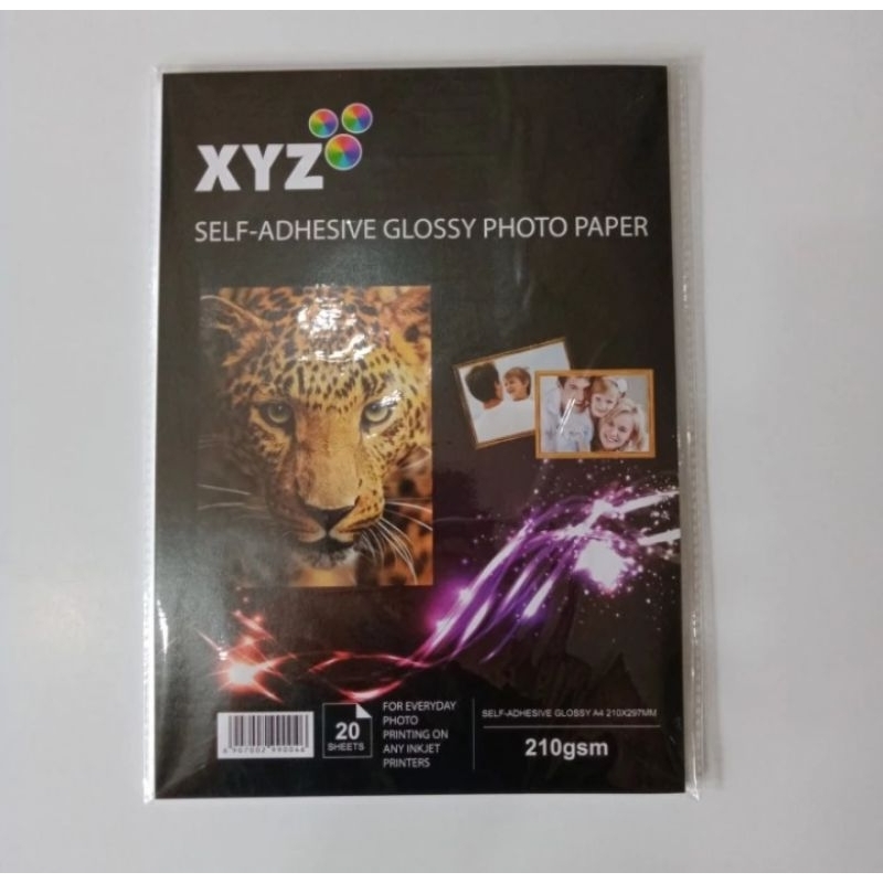 Jual ( 20 lbr ) Stiker Foto Glossy Sticker Kilap XYZ A4 | Shopee Indonesia