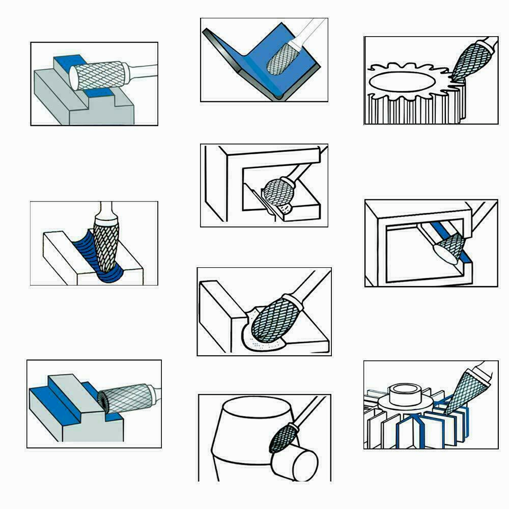 Jual Usefultools mata bor tuner cuner porting set 10pcs berlian kikir ...