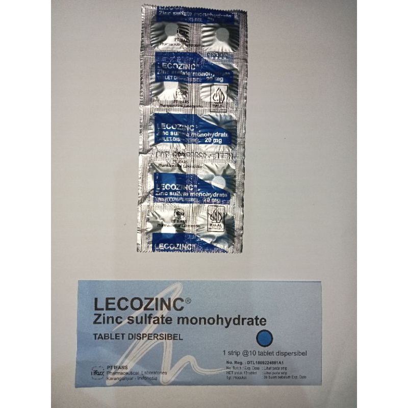 Jual Lecozinc Zinc Sulfate Monohydrate 20 Mg Obat Terlengkap & Harga ...