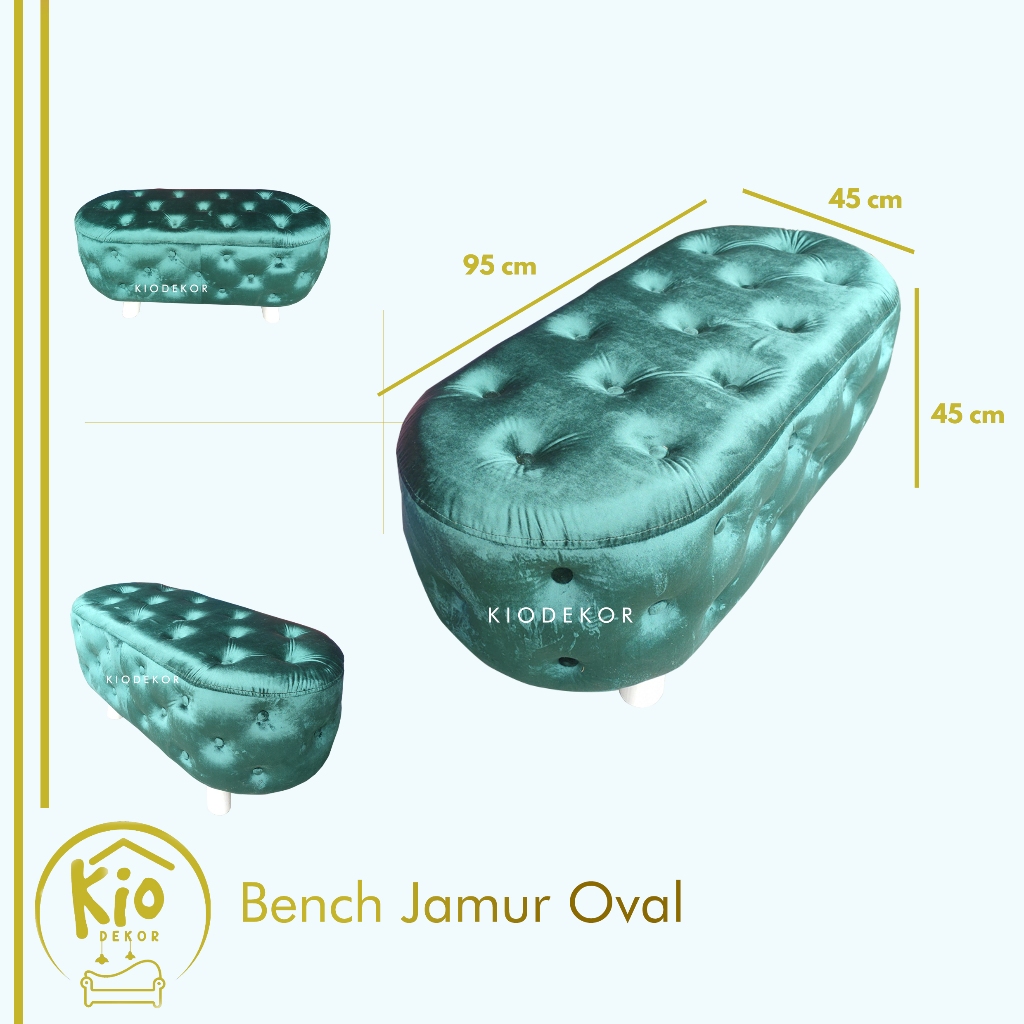 Jual Bench Oval Jamur Kancing X X Cm Sofa Bench Bench Stool Bench Sofa Bench Chair